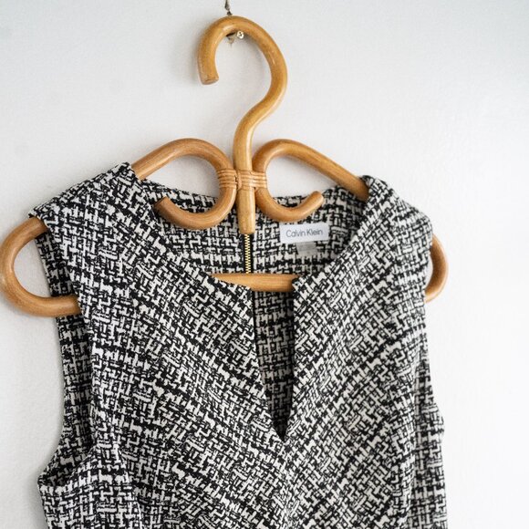 Black and White Calvin Klein Pattern Dress - Picture 3 of 5